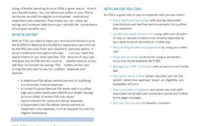 Flexible Spending Account (FSA)- CPI